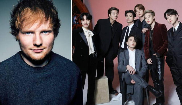 Esta será la primera colaboración de Ed Sheeran y BTS desde el 2019. Foto: composición LR/Atlantic/BigHit