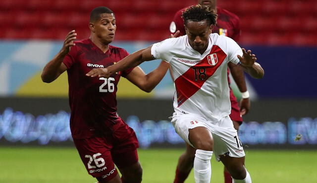Venezuela y Perú se enfrentan en la Copa América 2021. Foto: Twitter