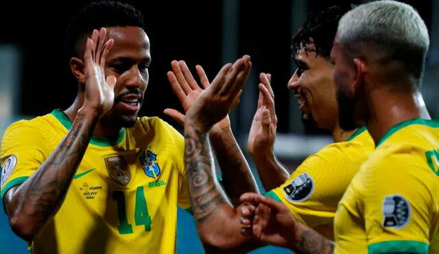 Brasil y Ecuador igualan 1-1 por la Copa América 2021. Foto: EFE