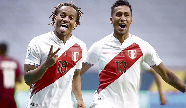 En otro nivel. Carrillo le sumó gol a su status de ‘distinto’ y es el que más ha crecido. Por su parte, Tapia ha sido nombrado el mejor de Perú por Conmebol. Foto: difusión