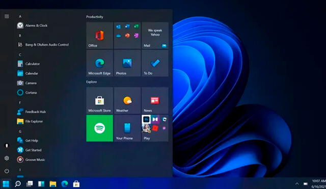 Windows 11 es el nuevo sistema operativo de Microsoft, el cual ofrecerá nuevas opciones y un renovado diseño. Foto: Hipertextual