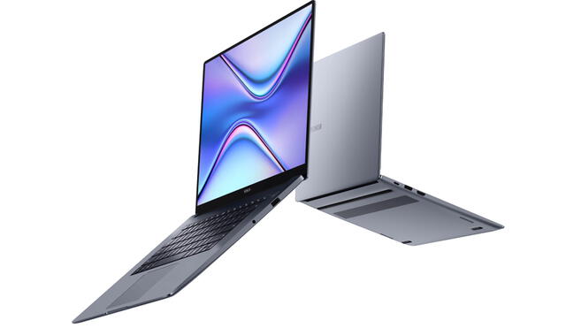 MagicBook X 14 y MagicBook  X 15 están hechas de aluminio y son bastante delgadas. Foto: Honor