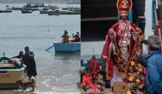 Miles de pescadores en el Perú suelen rendir culto a San Pedro cada 29 de junio. Foto: composición/La República