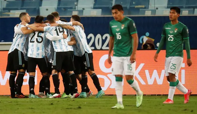 Argentina choca con Bolivia en la última fecha de la Copa América 2021. Foto: EFE