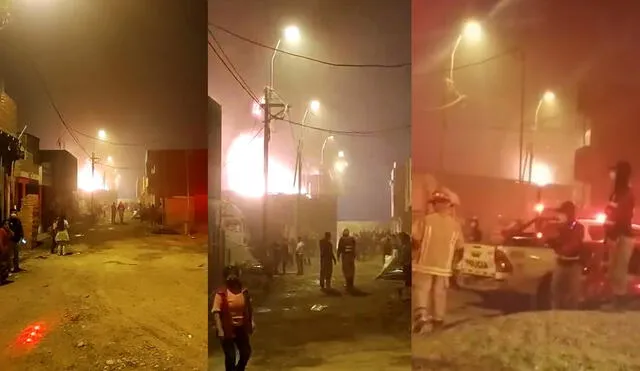 Vecinos y trabajadores del resto de fábricas tuvieron que evacuar de los alrededores. Foto: difusión