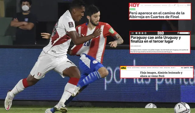 La última vez que Perú y Paraguay se enfrentaron por Copa América fue en la edición 2015. Foto: AFP