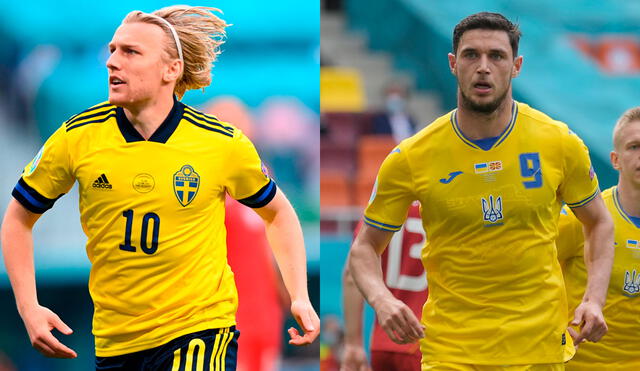 Suecia y Ucrania se enfrentan desde las 2.00 p. m. (hora peruana). Foto: composición/EFE