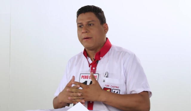 Yuri Castro es el secretario del Perú Libre en Lima. Foto: Captura de pantalla