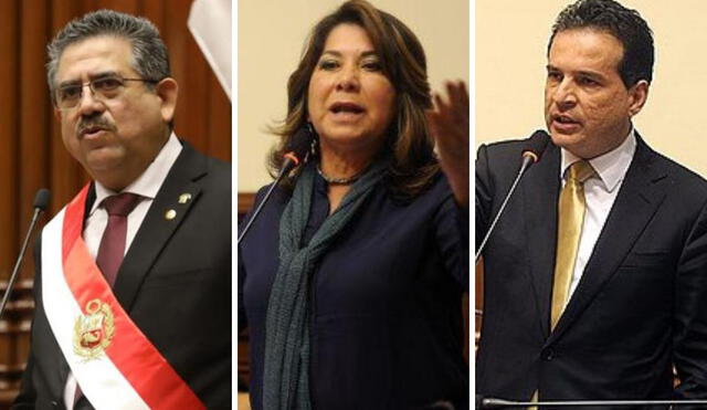 Entre ellos estuvieron Manuel Merino, Martha Chávez y Omar Chehade. Composición: La República