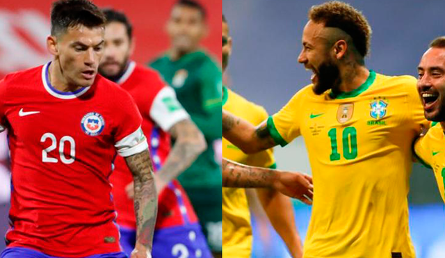 Chile y Brasil medirán fuerzas en el estadio Nilton Santos por los cuartos de final de la Copa América. Foto: EFE/Conmebol
