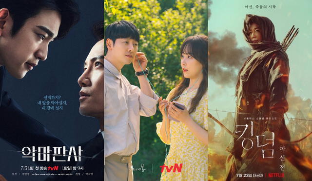 ¿Qué nuevos K-dramas llegan en julio? Conoce los estrenos de la temporada. Foto: composición LR/tvN/Netflix