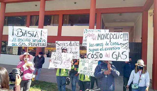 Reclamo. En Cusco distribuidores de gas protestaron por alzas. Piden a gobierno intervenir para frenar suba.