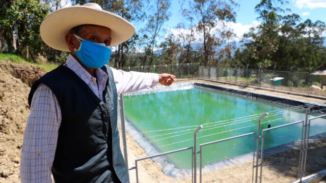 Reservorios irrigarán 175 hectáreas en los caseríos de la comunidad de Yuracyacu. Foto: Gerencia Subregional de Chota