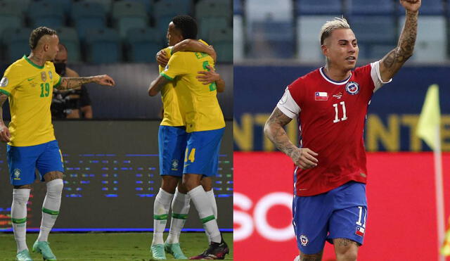 Brasil vs Chile decidirá quien pasa a las semifinales de la Copa América. Foto: composición AFP