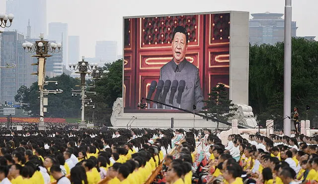 Fiesta. Miles de personas celebraron en todo el país la fiesta del tradicional partido político. Foto: AFP