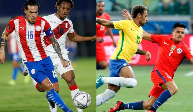 Perú vs. Paraguay y Brasil vs. Chile son los partidos que se jugarán este viernes 2 de julio. Foto: composición/AFP/EFE