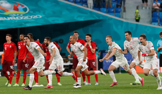 España vs. Suiza se enfrentaron en el Estadio Krestovski de San Petersburgo. Foto: AFP