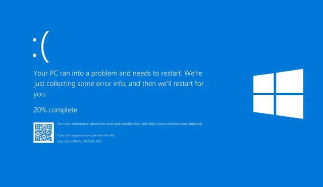 La popular BSOD (Blue Screen of Death) acompañó por décadas los errores críticos del sistema de Microsoft. La nueva versión en Windows 11 abandona un legado estilístico que marcó a multitudes. Foto: captura
