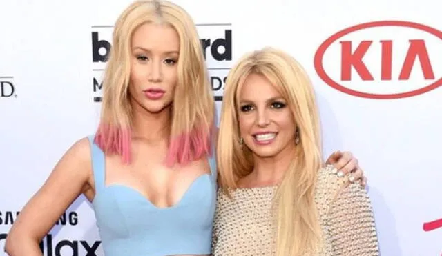 Britney Spears e Iggy Azalea trabajaron juntas en 2015. Foto: fans Iggy Azalea/Instagram