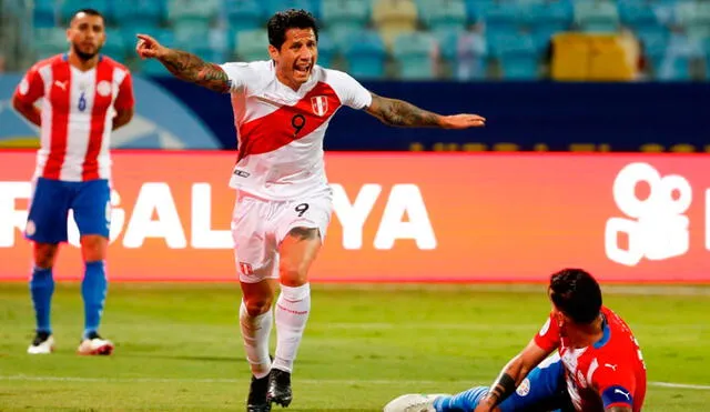 Perú supera a Paraguay por los cuartos de final de la Copa América 2021. Foto: EFE