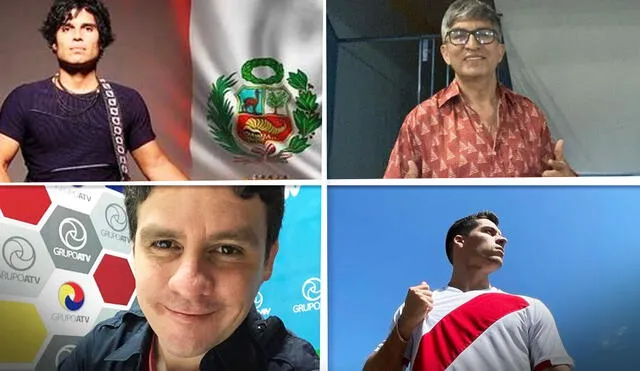 Distintas figuras del espectáculo peruano compartieron su emoción durante y después del partido Perú vs. Paraguay. Foto: Composición LR