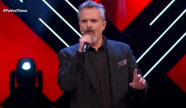 Miguel Bosé interpretó su clásico tema “Te amaré” en una reciente edición de La voz México, donde se desempeña como coach. Foto: captura La voz