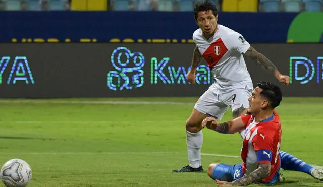 Según la Conmebol, Gianluca Lapadula tiene solo dos tantos en la Copa América 2021. Foto: AFP