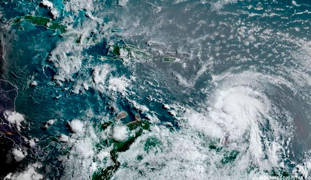 Imagen satelital del huracán Elsa. Foto: DW