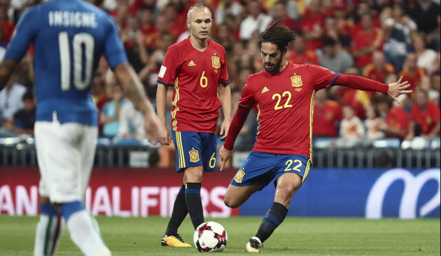 El último España vs. Italia acabó en goleada 3-0 a favor de la Roja. Foto: EFE
