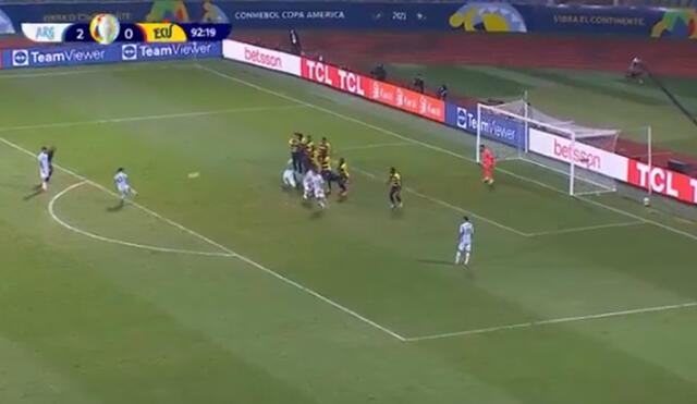 Lionel Messi lleva cuatro goles en esta Copa América. Foto: captura de video/TV Pública