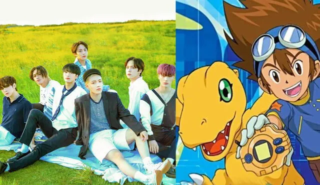 Boyband del K-pop se une a banda sonora de la octava temporada de Digimon. Foto: composición KQ/Toei