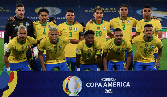 La selección brasileña terminó primero de su grupo en la Copa América 2021. Foto: AFP
