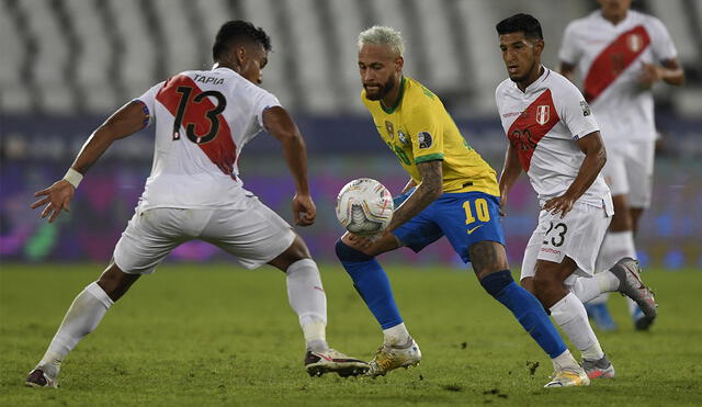 Brasil goleó 4-0 a Perú en la fecha 2 del Grupo B de la Copa América 2021. Foto: AFP