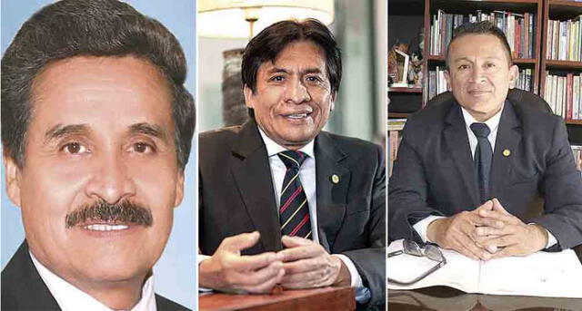 Hugo Rojas, Glenn Arce y Giovani Zeballos buscan ser el próxima rector de la UNSA. Foto: composición La República