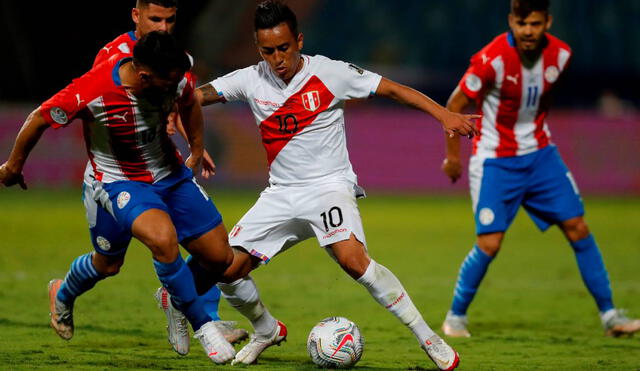 Por ahora, Christian Cueva no tiene goles en la Copa América 2021. Foto: EFE/Fernando Bizerra Jr.