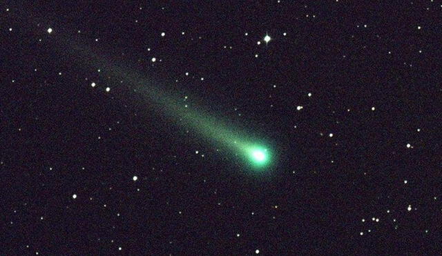 El fulgor del cometa 46P / Wirtanen fue el más brillante del 2018. Se movió a 30 veces la distancia entre la Tierra y la Luna. Foto: NASA