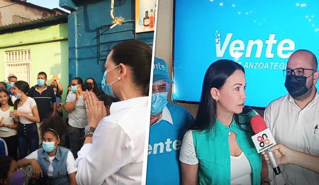 María Corina Machado asegura que el régimen de Maduro es un "cáncer" para toda América Latina. Foto: composición/Vente Venezuela/María José Vargas