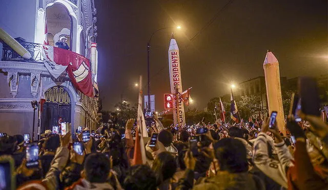 Movilizaciones. La idea de Perú Libre es sacar el escenario de la lucha por la Asamblea Constituyente del Congreso a las calles. Foto: Aldair Mejía/La República