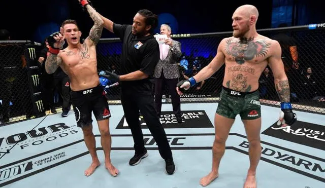 Poirier derrotó a McGregor en el UFC 257. Foto: difusión