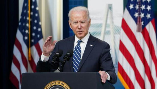 El presidente de los Estados Unidos, Joe Biden, habla en la Casa Blanca, Washington, el 2 de julio de 2021. Foto: AFP