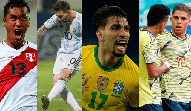Perú, Argentina, Brasil y Colombia tiene asegurados importantes premios tras llegar a instancias finales de la Copa América. Foto: difusión