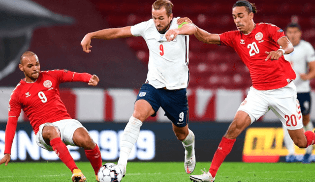 La última vez que se enfrentaron Inglaterra y Dinamarca fue en el marco de la UEFA Nations League en 2020. Foto: ESPN