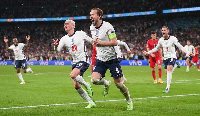 Inglaterra venció a Dinamarca en tiempo extra y clasificó a la gran final de la Eurocopa. Foto: Twitter UEFA