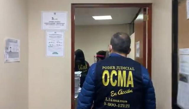 La OCMA llegó hasta la oficina de la jueza Soledad Blácido para diligencias correspondientes: Foto: Poder Judicial