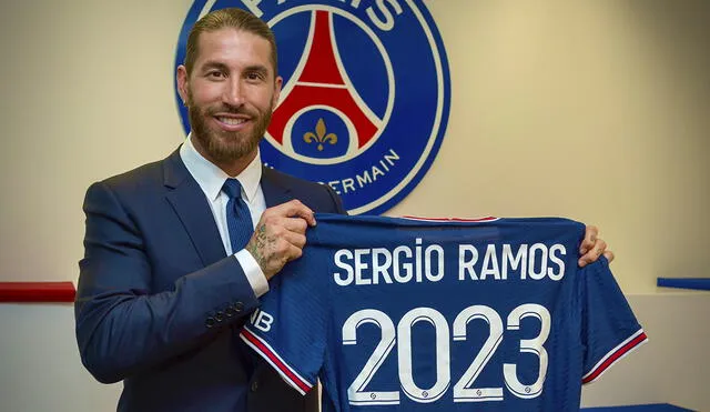 El contrato del central de 35 años finalizará en el 2023. Foto: Twitter oficial Sergio Ramos