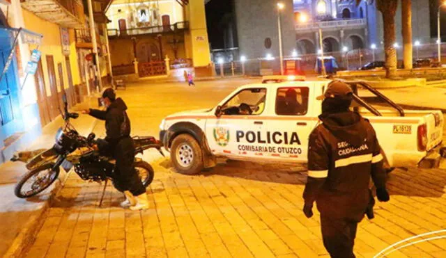 La Policía acudió a Llaúgueda tras alerta de balacera. Foto: Facebook/SC Otuzco