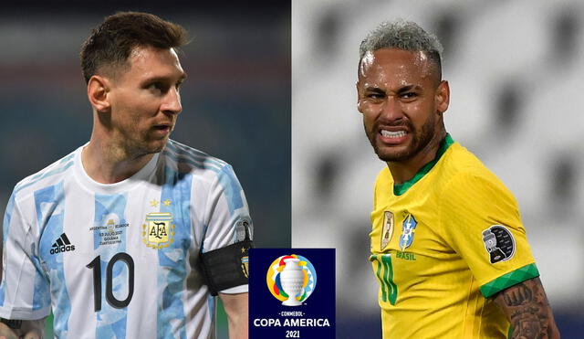 Lionel Messi y Neymar protagonizarán un duelo de estrellas en la final de la Copa América 2021. Foto: composición/AFP