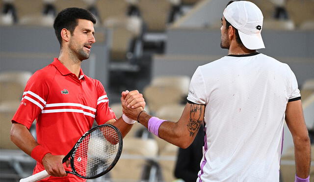 Djokovic y Berrettini se enfrentarán en la final de Wimbledon este domingo. Foto: AFP