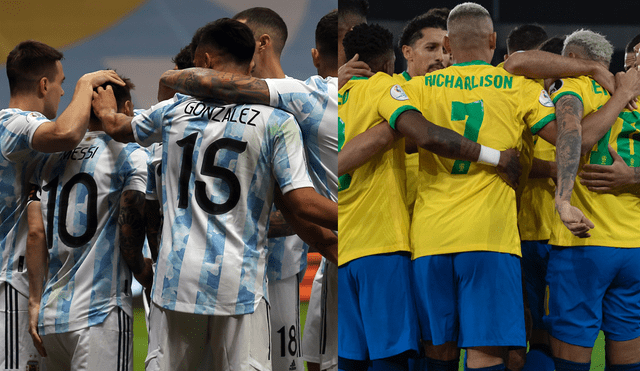 Argentina y Brasil medirán fuerzas desde las 9.00 p. m. en el estadio Maracaná de Río de Janeiro. Foto: selección de Argentina/selección de Brasil