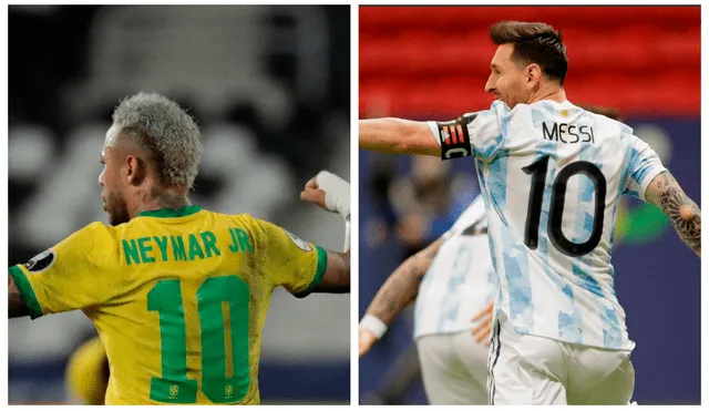 Argentina y Brasil se enfrentan por la medalla de oro en la Copa América este sábado 10 de julio. Foto: composición EFE